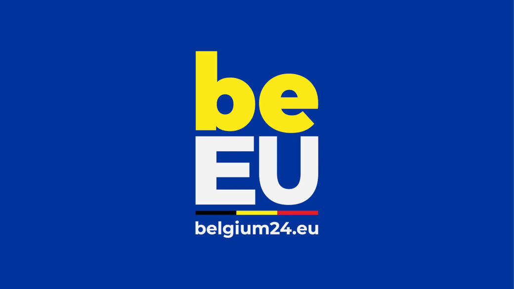 Das Logo der belgischen Ratspräsidentschaft mit 