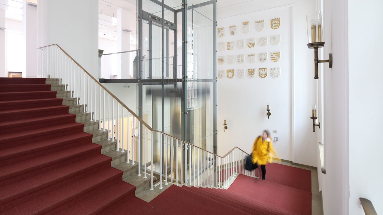 landtag_service_einzelbesuch © Foto: Landtag, Holger Stöhrmann Treppe im Landeshaus